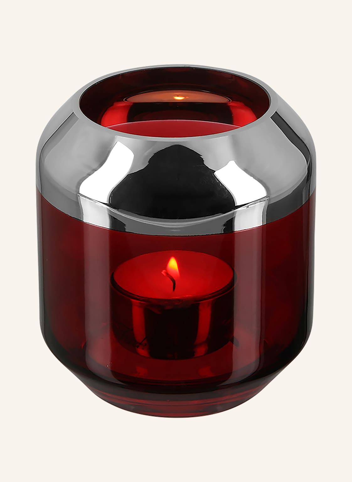 Fink Teelichthalter, Vase Smilla rot Fink Teelichthalter, Vase Smilla rot von Fink