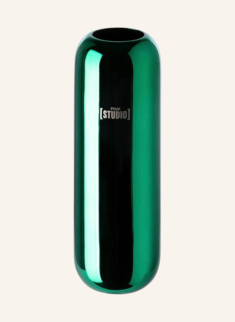 Fink Vase High End gruen von Fink