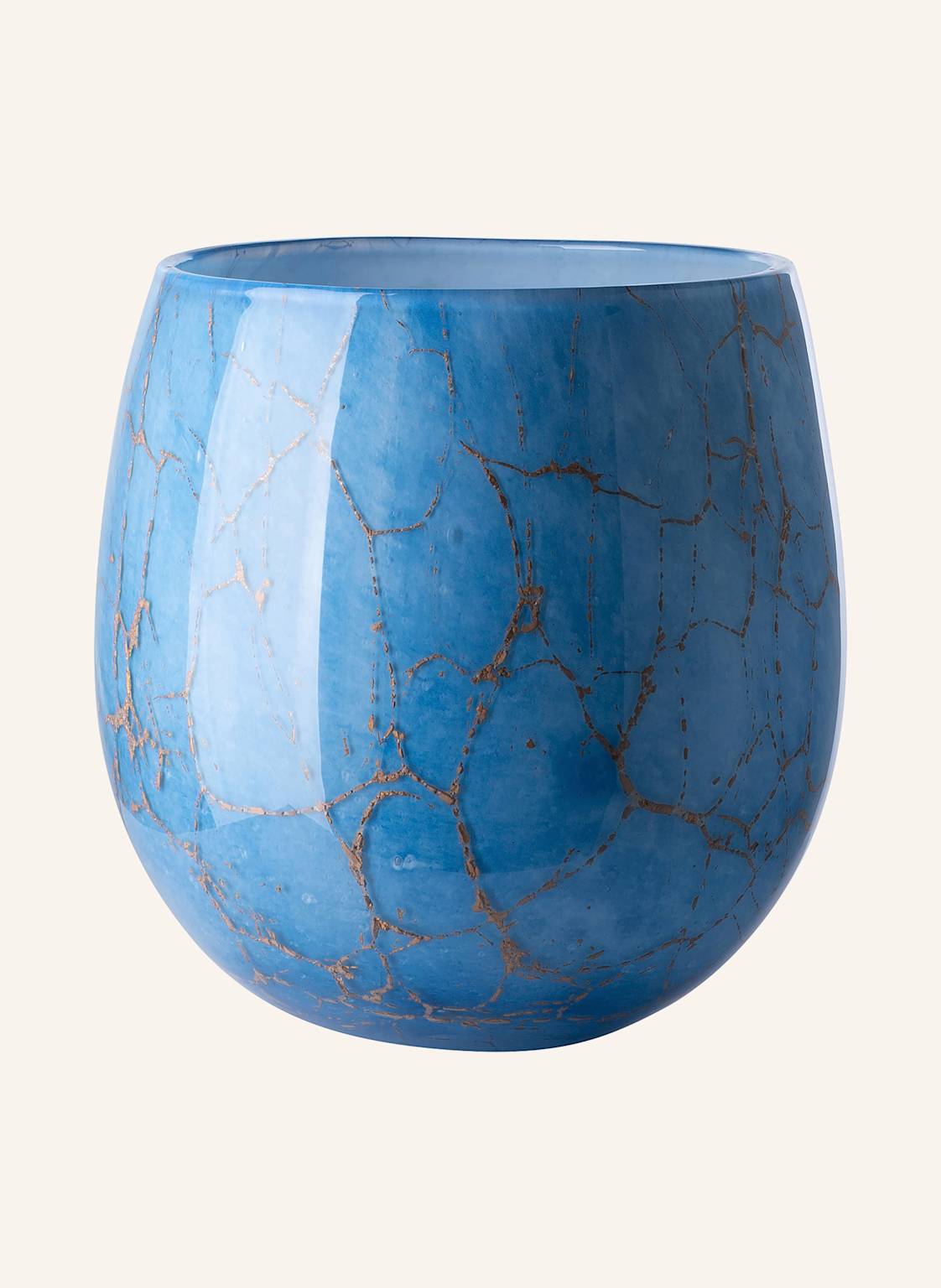 Fink Windlicht, Vase Cosmic blau von Fink