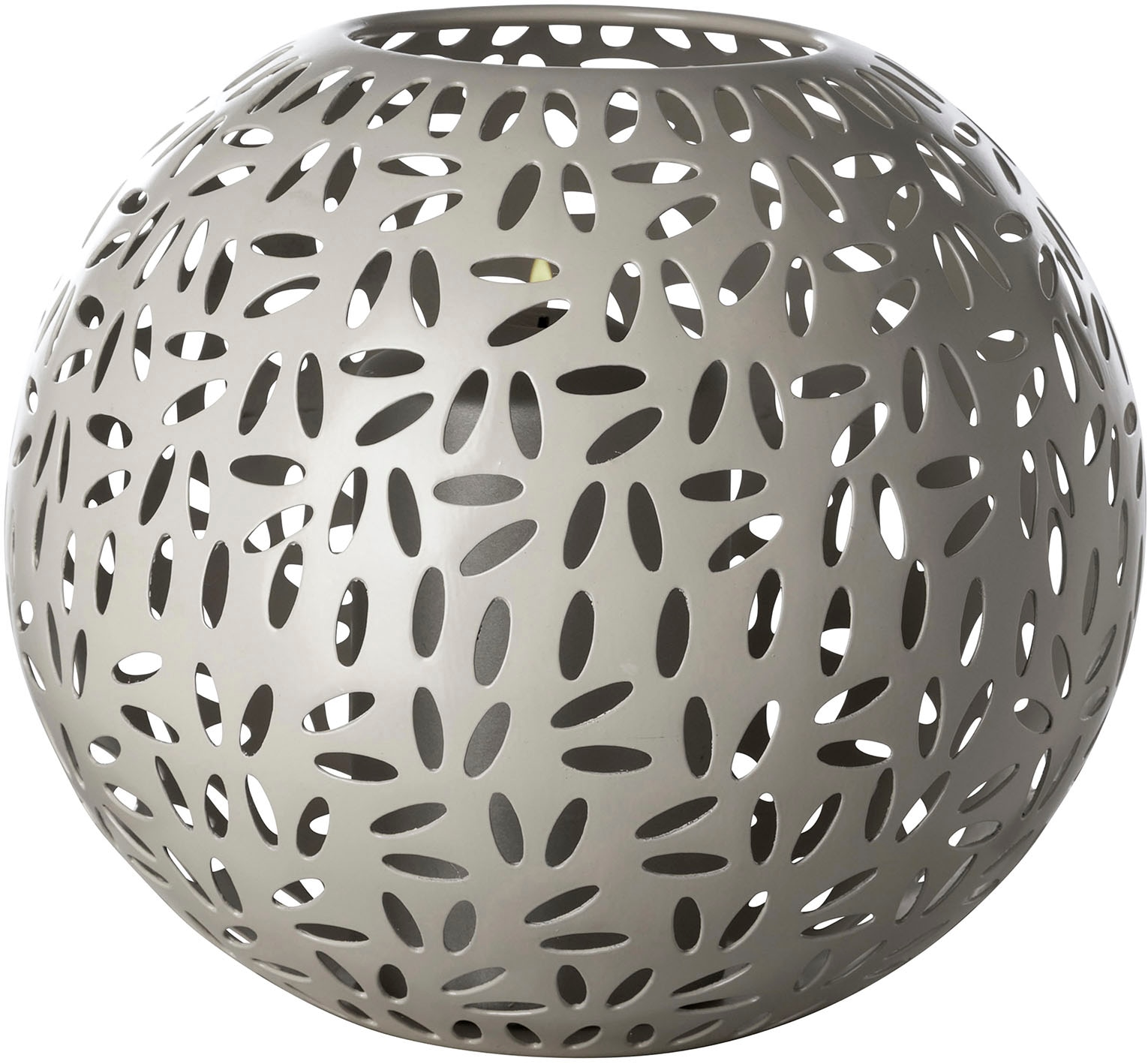 Fink Windlicht "DARIA" Kerzenhalter aus Eisen, pulverbeschichtet, mit Cut-Outs von Fink