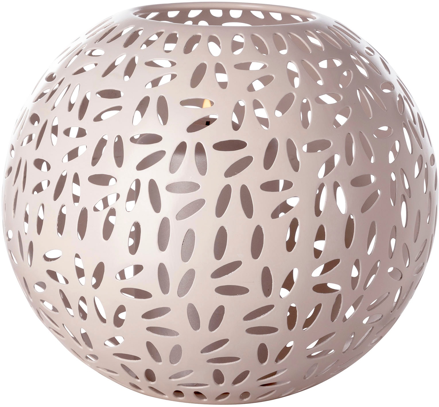 Fink Windlicht "DARIA" Kerzenhalter aus Eisen, pulverbeschichtet, mit Cut-Outs von Fink