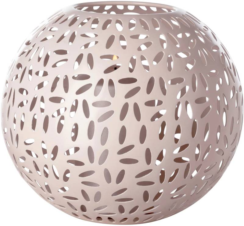 Fink Windlicht "DARIA" Kerzenhalter aus Eisen, pulverbeschichtet, mit Cut-Outs von Fink