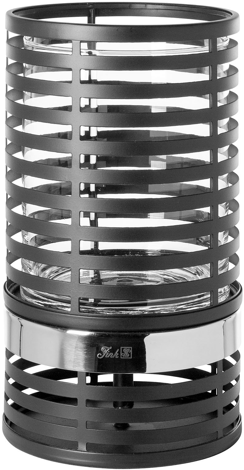 Fink Windlicht "MATERA" Windlichtsäule aus Eisen, mit Glaszylinder, Höhe ca. 30 cm von Fink