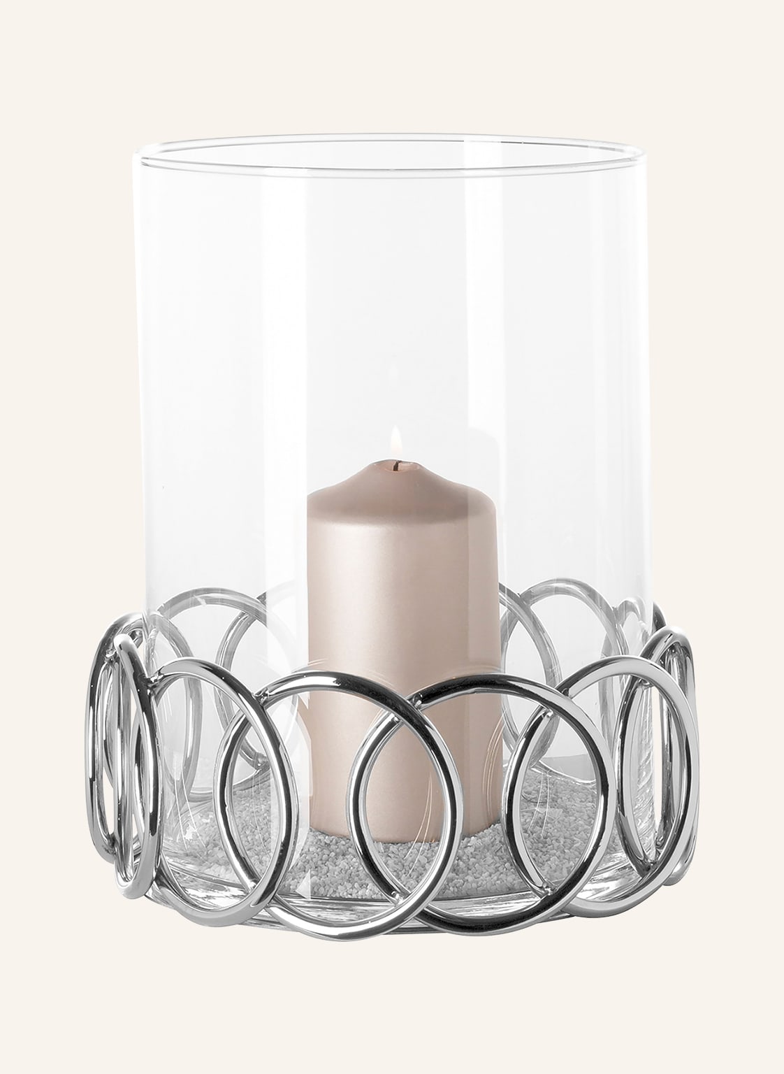 Fink Windlicht Mit Glas Juwel silber Fink Windlicht Mit Glas Juwel silber von Fink