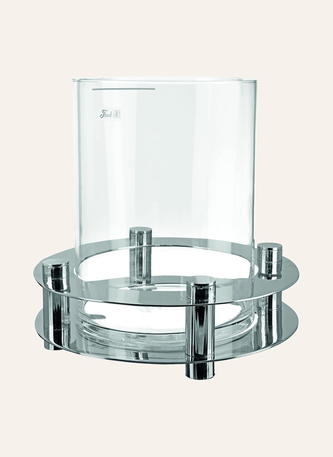 Fink Windlicht Mit Glas Ricardo silber Fink Windlicht Mit Glas Ricardo silber von Fink