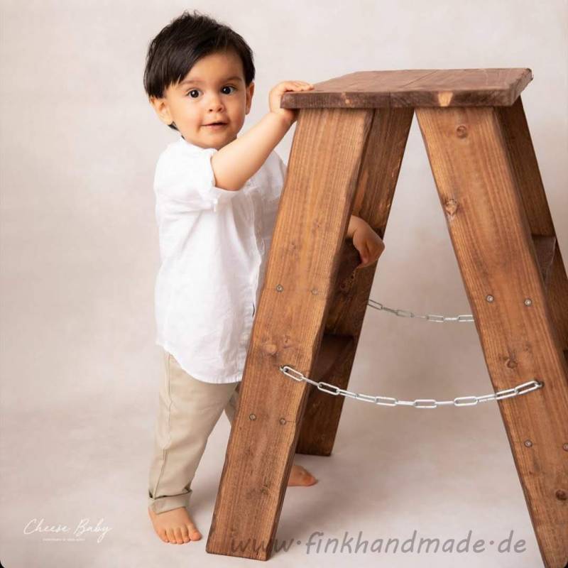 Holzleiter 70 cm. Leiter Holztreppe Steigleiter Trittleiter Schrotleiter Requisiten Photo Props von FinkHandmade