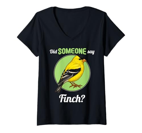 Damen Finken Fink T-Shirt mit V-Ausschnitt Damen Finken Fink T-Shirt mit V-Ausschnitt von Finken Fink Tier Shop