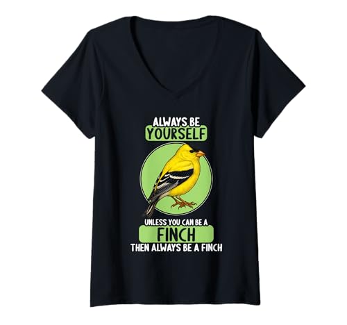 Damen Finken Fink T-Shirt mit V-Ausschnitt Damen Finken Fink T-Shirt mit V-Ausschnitt von Finken Fink Tier Shop