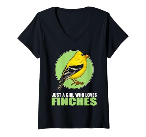 Damen Finken Fink T-Shirt mit V-Ausschnitt Damen Finken Fink T-Shirt mit V-Ausschnitt von Finken Fink Tier Shop