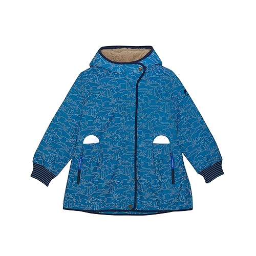 Finkid Aina Ice 2 in 1 Mädchen Outdoorjacke mit herausnehmbarem Steppfutter und reflektierendem Animal Print von Finkid