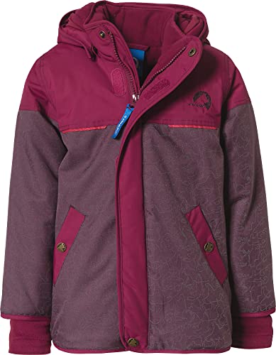 Finkid Koira Ice Rot - Wasserdichter isolierter Kinder Winterparka, Größe 110-120 - Farbe Eggplant - Beet Red von Finkid