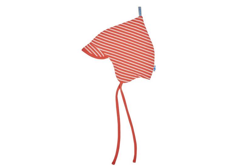 Finkid Jerseymütze Popi Spring Finkid Fox/Offwhite M 3-6 J Bindemütze liegt eng an den Ohren mit Schirmchen - Kleinkindmütze von Finkid