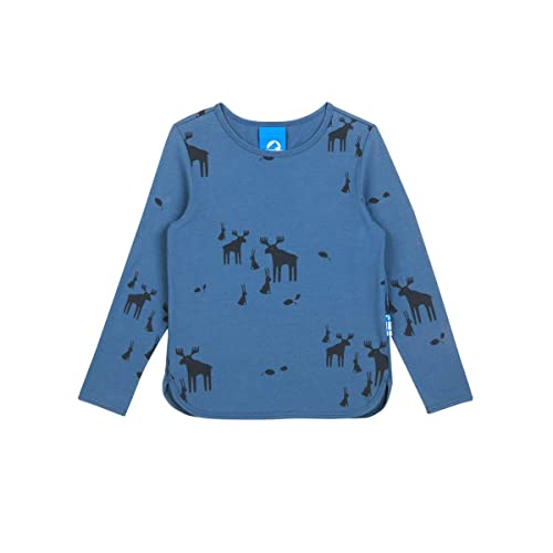 Finkid Jungen Baby Langarm Shirt 1532018 in blau, Kleidergröße:100, Farbe:Blau von Finkid