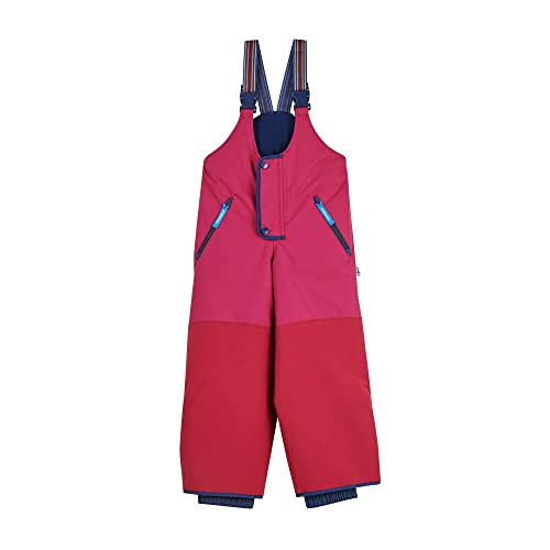 Finkid Kajo Husky Rot - Robuste wasserdichte Kinder Schneehose, Größe 100-110 - Farbe Beet Red - Navy von Finkid