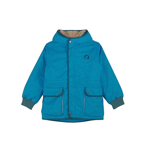 Finkid Kamu Ice 2 in 1 Kinder Outdoorparka mit herausnehmbarem Steppfutter und reflektierendem Animal Print von Finkid