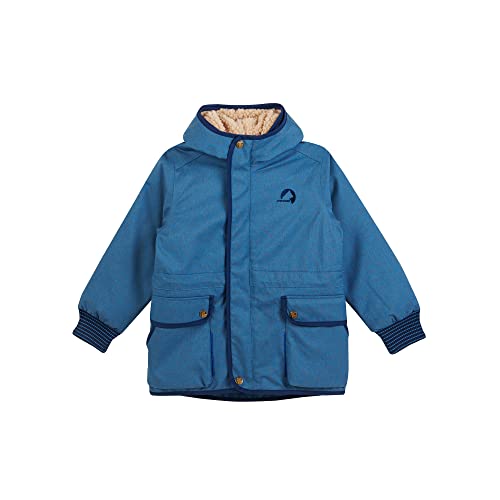 Finkid Kamu Ice 2 in 1 Kinder Outdoorparka mit herausnehmbarem Steppfutter und reflektierendem Animal Print von Finkid