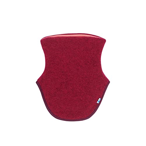 Finkid Kaulus Wool Rot - Warmer atmungsaktiver Kinder Wollfleece Halswärmer, Größe One Size - Farbe Beet Red von Finkid