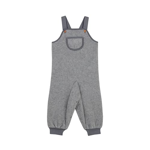 Finkid Keinu Wool atmungsaktive Latzhose aus Wollfleece mit Druckknopf Leiste von Finkid