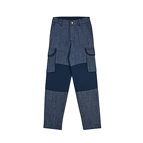 Finkid Kelkka Denim Cargo Kinder Jeanshose mit Po- und Knieverstärkung von Finkid