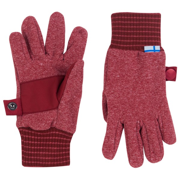 Finkid - Kid's Sormikas Knit - Handschuhe Gr L rot von Finkid