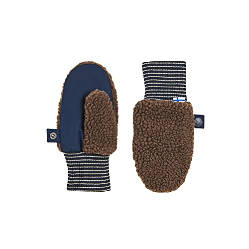 Finkid Kinder Nupujussi Teddy Handschuhe, Cocoa-Navy, L von Finkid