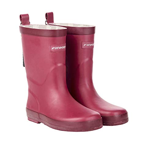 Finkid Kumi Pink-Rot, Gummistiefel, Größe EU 28 - Farbe Persian Red - Cabernet von Finkid