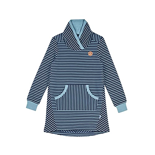 Finkid Lumikko wärmendes gemütliches Ringelkleid mit Schalkragen von Finkid