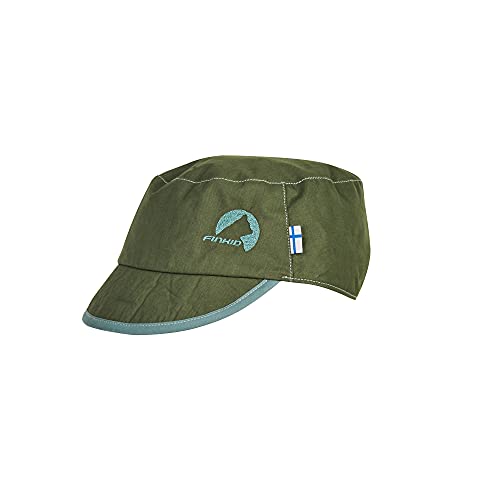 Finkid Kinder Mikke Summer Cap, Bronze Green-Trellis von Finkid