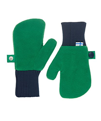 Finkid Nupujussi leaf grün Kinder Winter Fleece Fäustlinge Handschuhe von Finkid