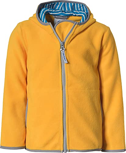 Finkid Paukku Gelb - Vielseitige Zip-In kompatible Kinder Fleecejacke, Größe 130-140 - Farbe Yellow - Storm von Finkid