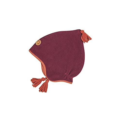 Finkid Pipo Rot - Warme klassiche Kinder Fleece Zipfelmütze, Größe 48 - Farbe Beet Red - Chili von Finkid