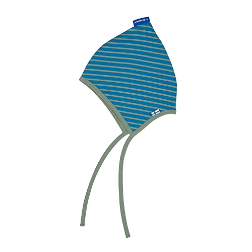 Finkid Poiju Gestreift-Blau - Weiche klassische Kinder Jersey Zipfelmütze, Größe S - Farbe Mosaic - Green Bay von Finkid