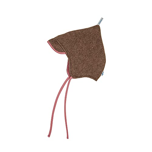 Finkid Popi Wool Braun - Vielseitige warme Kinder Wollfleece Zipfelmütze, Größe S - Farbe Cocoa von Finkid