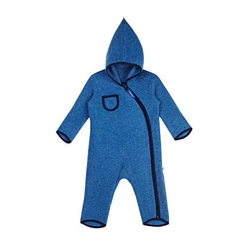 Finkid Puku Wool Baby Kinder Wollfleece Overall mit Zwergenkapuze von Finkid