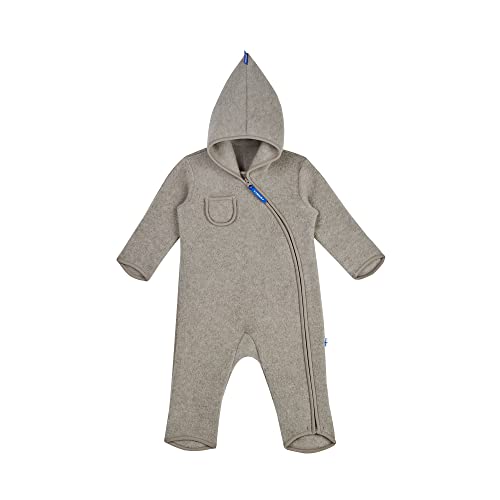 Finkid Puku Wool Baby Kinder Wollfleece Overall mit Zwergenkapuze von Finkid