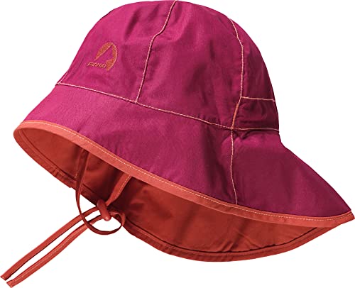 Finkid Ranta Sport Rot - Wasserabweisende leichte Kinder Baumwoll Mütze, Größe 50 - Farbe Beet Red - Chili von Finkid