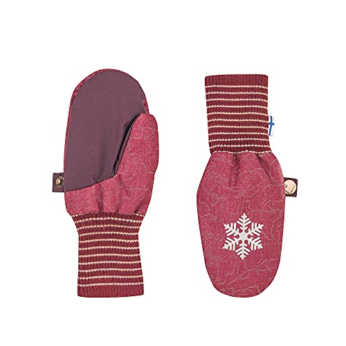 Finkid Rukkanen Ice Rot, Fausthandschuh, Größe L - Farbe Beet Red - Eggplant von Finkid