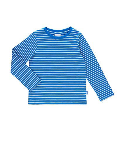 Finkid Sampo Blue Offwhite gestreiftes Kinder Jersey Ringel Langarmshirt von Finkid