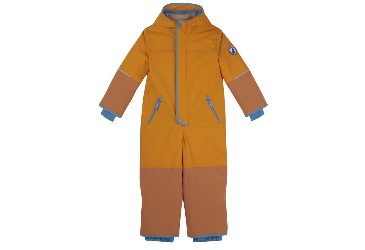 Finkid Schneeoverall Finkid Husky Haalari Winteroverall mit Besätzen Sunflower/Dove 100/110 Overrall Winteranzug Kinder Overall von Finkid