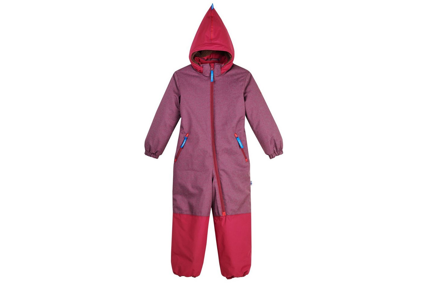 Finkid Schneeoverall Finkid Turva Ice Beet Red/Eggplant Winteroverall 80/90 Winteroverall Atmungsaktiv Winddicht Kinder Overall von Finkid