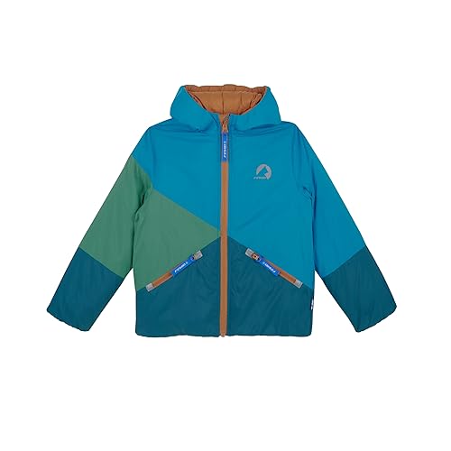 Finkid Sirkus leicht wattierte Kinder Jacke im Colorblocking - Zip in Innenjacke von Finkid