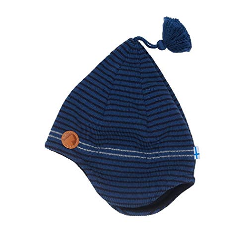 Finkid Tipu Navy Denim Kinder Winter Zipfel Strickmütze von Finkid