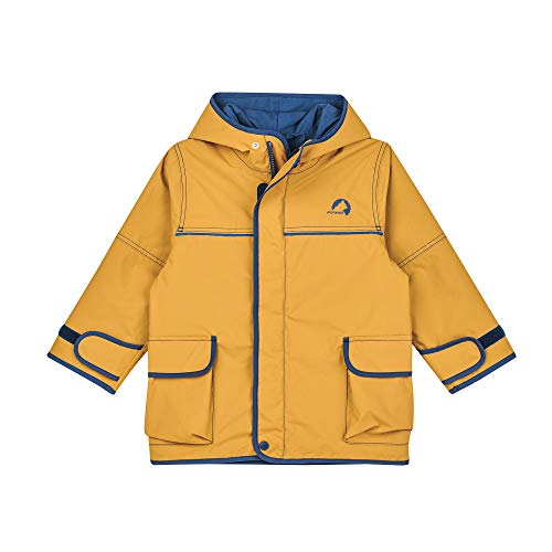 Finkid Tuulis Gelb, Regenjacke, Größe 140-150 - Farbe Golden Yellow - Navy von Finkid