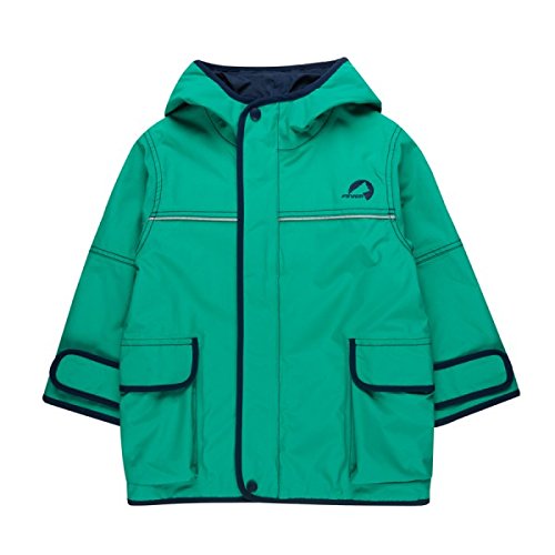 Finkid Tuulis emerald navy grün blau Kinder Zip In Außenjacke Regenjacke Jacke Parka Mantel von Finkid