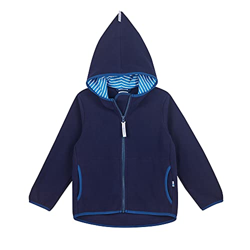 Finkid Unisex Fleecejacke PAUKKU Navy 130/140 von Finkid