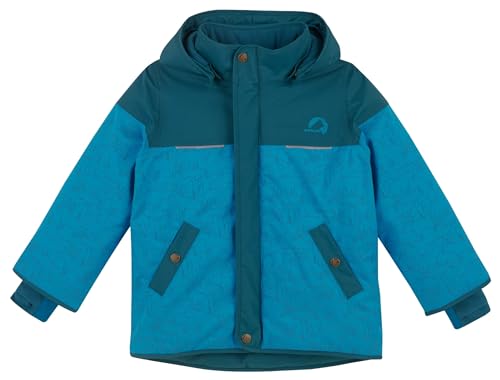 Finkid Winterjacke Koira Ice mosaic/deep teal 120-130 von Finkid