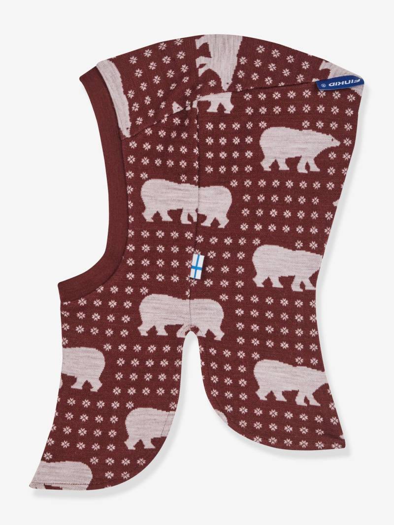 Kinder Schalmütze LUOLA NORDIK finkid mit Wolle granatapfel von Finkid