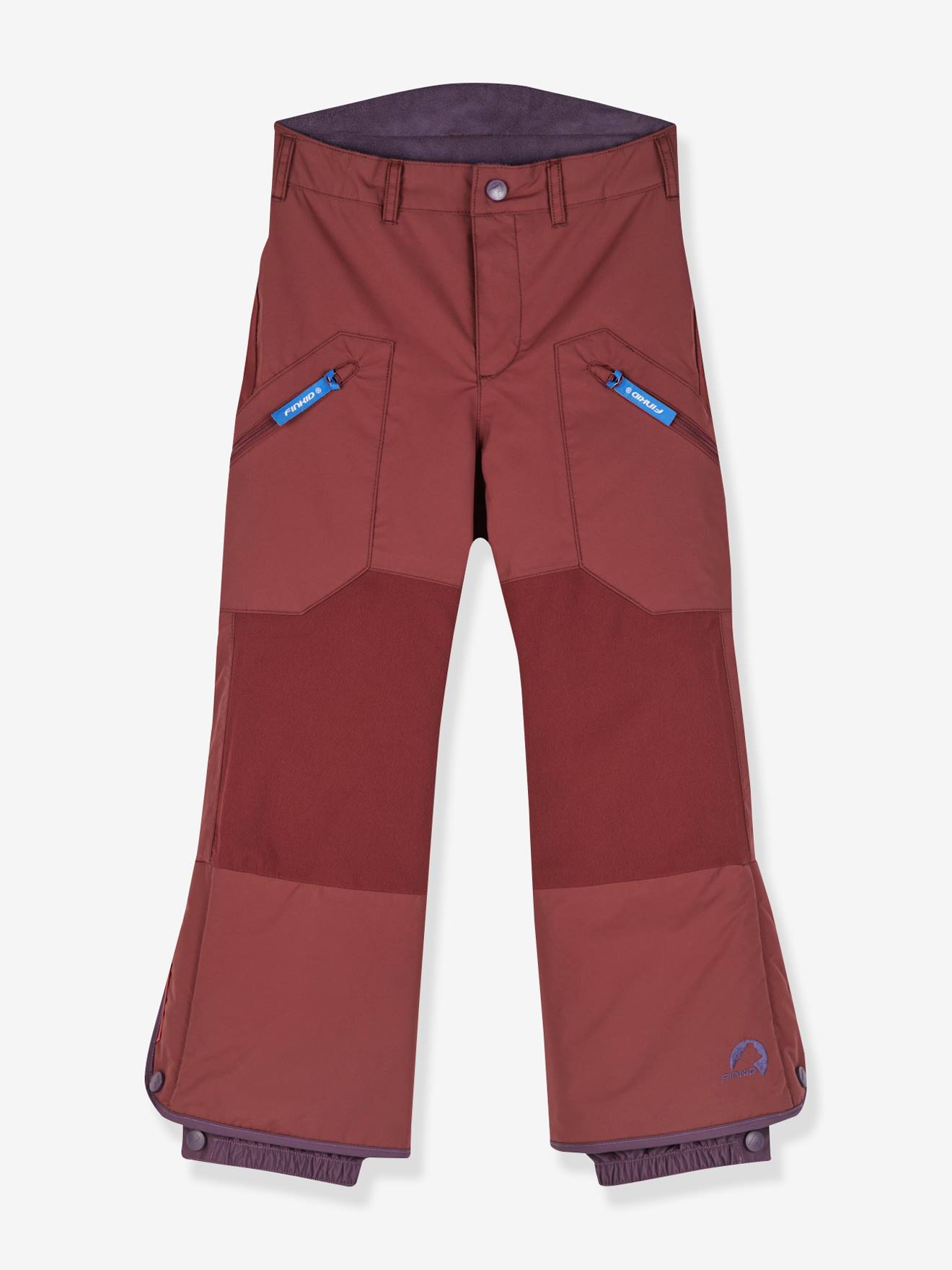Wattierte Kinder Skihose TOBI SNOW finkid granatapfel von Finkid