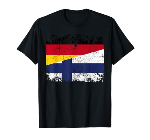 FINNLAND DEUTSCHLAND Flagge | Damen Herren Kinder | Finnland T-Shirt FINNLAND DEUTSCHLAND Flagge | Damen Herren Kinder | Finnland T-Shirt von Finland Family Shop