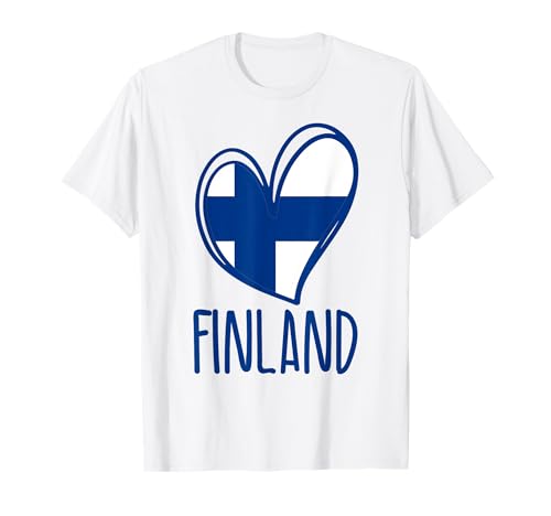 Patriotische finnische Herz-Grafik Finnland-Flagge Kinder Mädchen T-Shirt von Finland Finnish Flag Designs